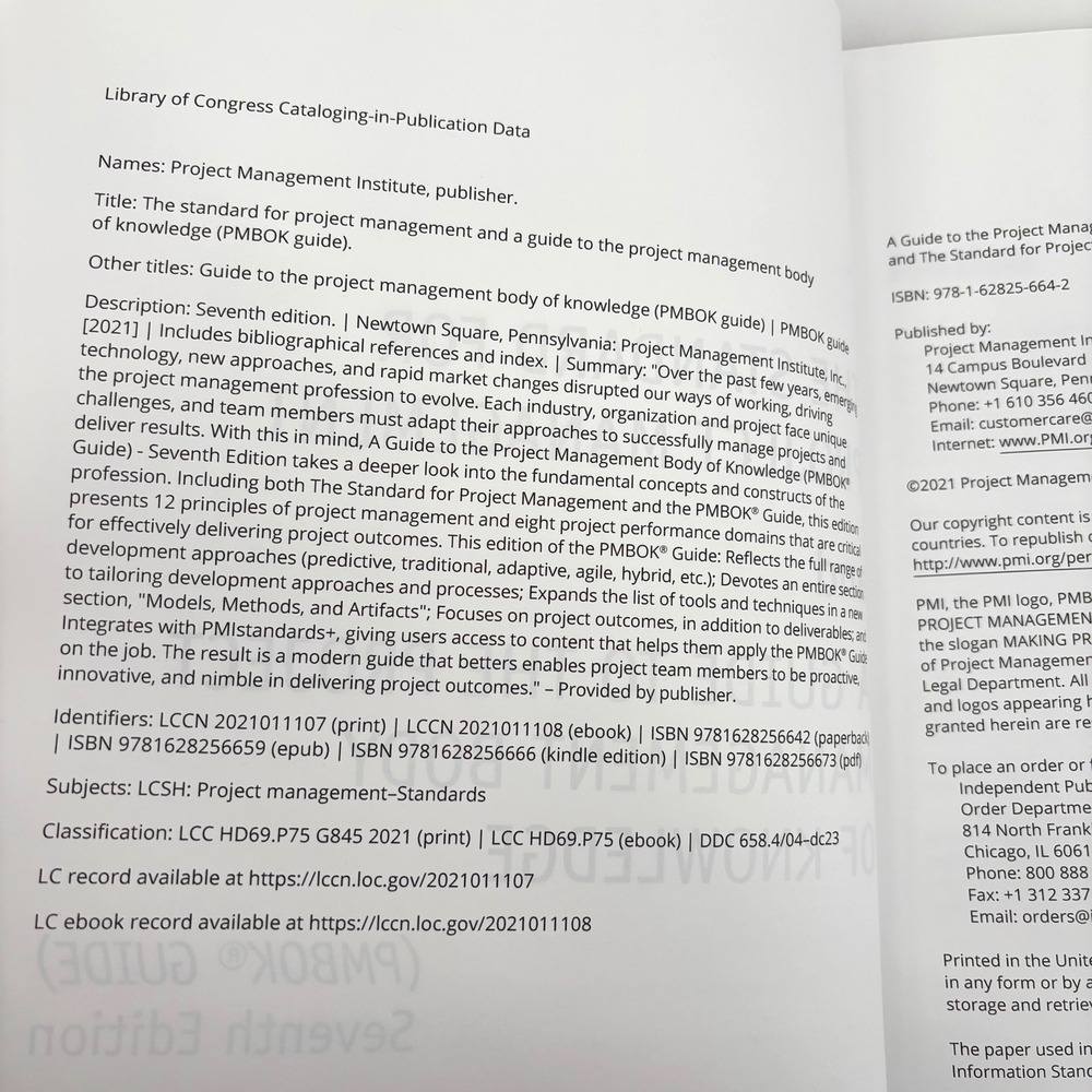 PMBOK Guide 7th Edition Project Management Institute PMI Paperback + Quick Guide - Picture 5 of 7